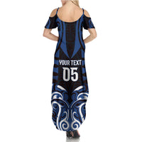 Custom Aotearoa Ngati Tuwharetoa Family Matching Summer Maxi Dress and Hawaiian Shirt Maori Pattern New Zealand DT05 - Polynesian Pride