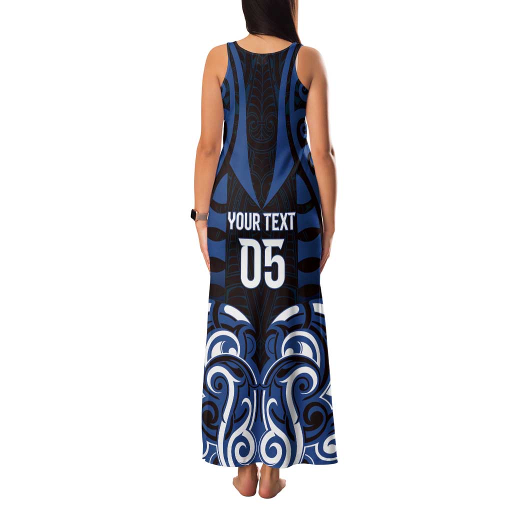 Custom Aotearoa Ngati Tuwharetoa Family Matching Tank Maxi Dress and Hawaiian Shirt Maori Pattern New Zealand DT05 - Polynesian Pride