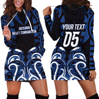 Custom Aotearoa Ngati Tuwharetoa Hoodie Dress Maori Pattern New Zealand DT05 - Polynesian Pride