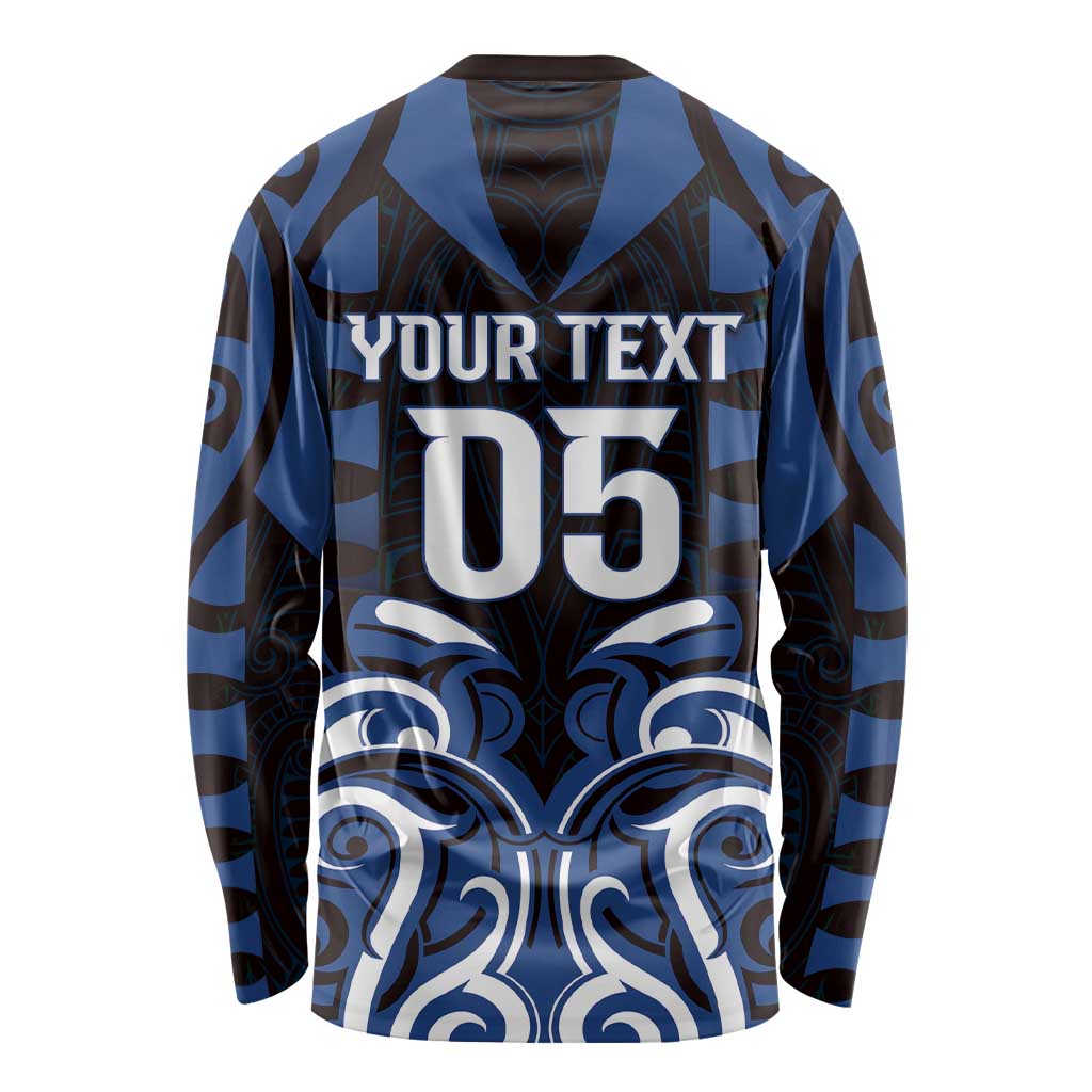 Custom Aotearoa Ngati Tuwharetoa Long Sleeve Shirt Maori Pattern New Zealand - Polynesian Pride