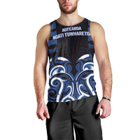 Custom Aotearoa Ngati Tuwharetoa Men Tank Top Maori Pattern New Zealand - Polynesian Pride