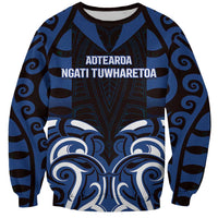 Custom Aotearoa Ngati Tuwharetoa Sweatshirt Maori Pattern New Zealand - Polynesian Pride