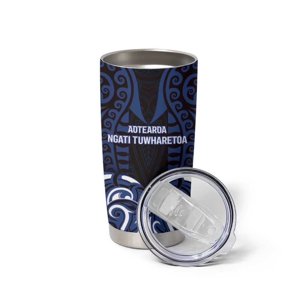 Custom Aotearoa Ngati Tuwharetoa Tumbler Cup Maori Pattern New Zealand - Polynesian Pride