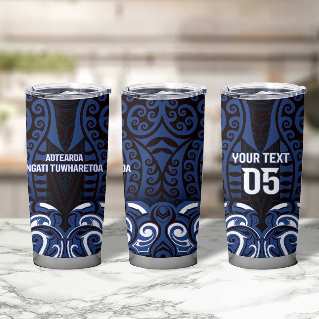 Custom Aotearoa Ngati Tuwharetoa Tumbler Cup Maori Pattern New Zealand - Polynesian Pride