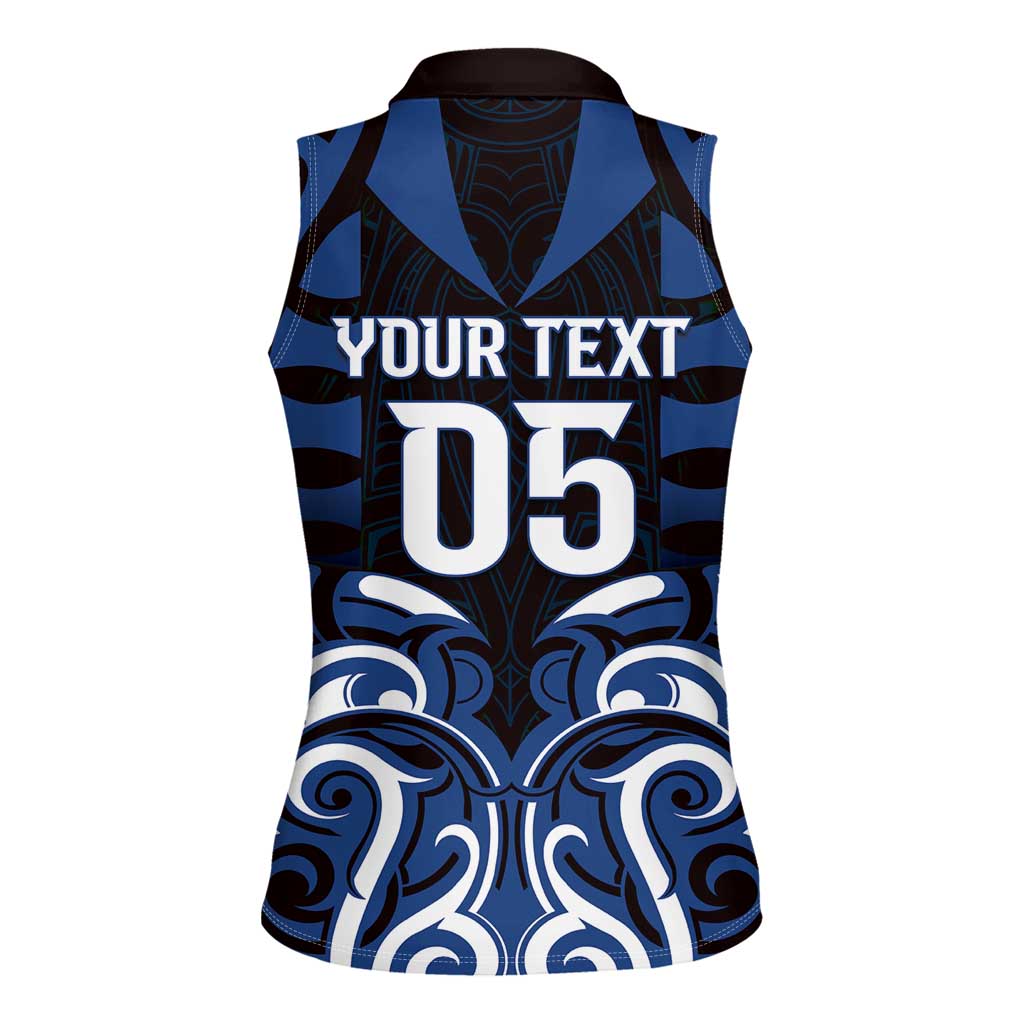 Custom Aotearoa Ngati Tuwharetoa Women Sleeveless Polo Shirt Maori Pattern New Zealand DT05 - Polynesian Pride