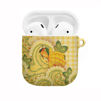 Hawaii Palaka AirPods Case Cute Ripe Mango Turtle On The Waves DT05 Yellow - Polynesian Pride