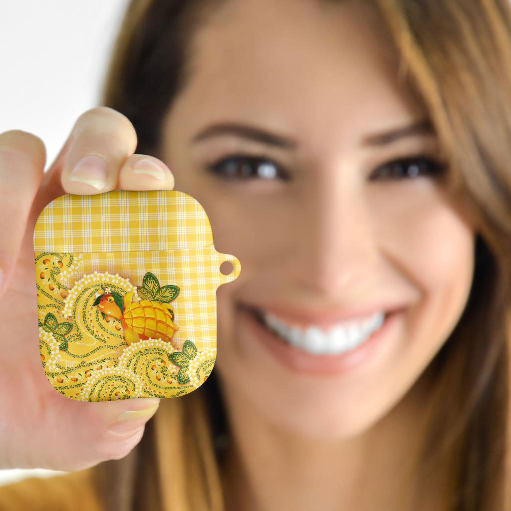 Hawaii Palaka AirPods Case Cute Ripe Mango Turtle On The Waves DT05 - Polynesian Pride