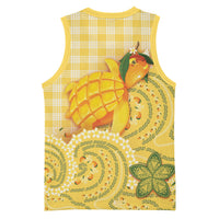Hawaii Palaka Basketball Jersey Cute Ripe Mango Turtle On The Waves DT05 - Polynesian Pride