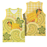 Hawaii Palaka Basketball Jersey Cute Ripe Mango Turtle On The Waves DT05 - Polynesian Pride