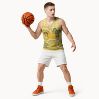 Hawaii Palaka Basketball Jersey Cute Ripe Mango Turtle On The Waves DT05 - Polynesian Pride