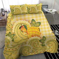 Hawaii Palaka Bedding Set Cute Ripe Mango Turtle On The Waves DT05 - Polynesian Pride