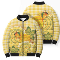 Hawaii Palaka Bomber Puffer Jacket Cute Ripe Mango Turtle On The Waves DT05 - Polynesian Pride
