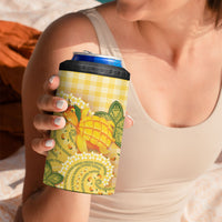 Hawaii Palaka 4 in 1 Can Cooler Tumbler Cute Ripe Mango Turtle On The Waves DT05 - Polynesian Pride