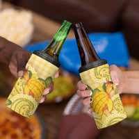 Hawaii Palaka 4 in 1 Can Cooler Tumbler Cute Ripe Mango Turtle On The Waves DT05 - Polynesian Pride