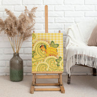 Hawaii Palaka Canvas Wall Art Cute Ripe Mango Turtle On The Waves DT05 - Polynesian Pride