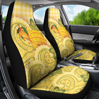 Hawaii Palaka Car Seat Cover Cute Ripe Mango Turtle On The Waves DT05 - Polynesian Pride
