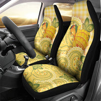 Hawaii Palaka Car Seat Cover Cute Ripe Mango Turtle On The Waves DT05 - Polynesian Pride