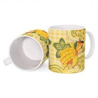 Hawaii Palaka Ceramic Mug Cute Ripe Mango Turtle On The Waves DT05 - Polynesian Pride
