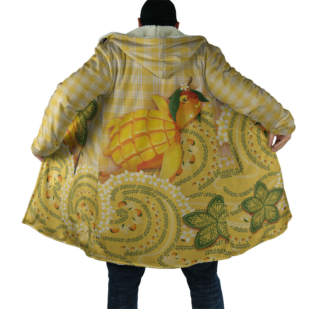 Hawaii Palaka Cloak Cute Ripe Mango Turtle On The Waves DT05 - Polynesian Pride