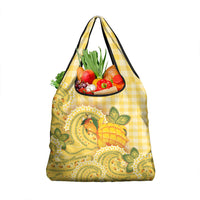 Hawaii Palaka Grocery Bag Cute Ripe Mango Turtle On The Waves DT05 1-pack One Size Yellow - Polynesian Pride