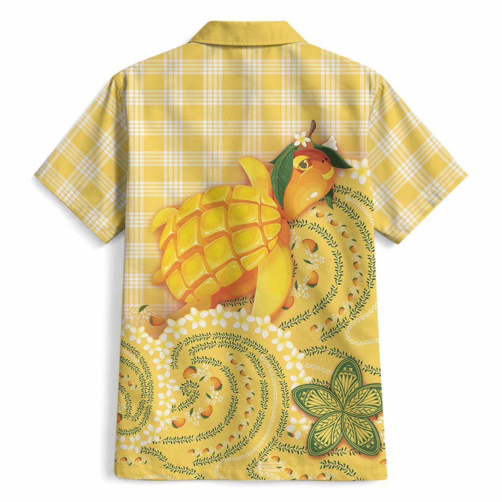Hawaii Palaka Hawaiian Shirt Cute Ripe Mango Turtle On The Waves DT05 - Polynesian Pride