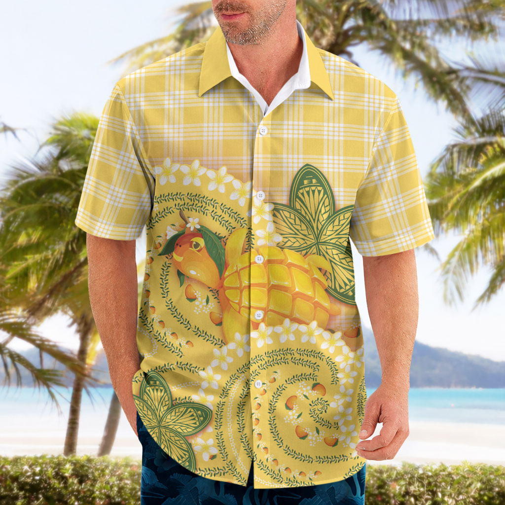 Hawaii Palaka Hawaiian Shirt Cute Ripe Mango Turtle On The Waves DT05 - Polynesian Pride