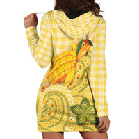 Hawaii Palaka Hoodie Dress Cute Ripe Mango Turtle On The Waves DT05 - Polynesian Pride