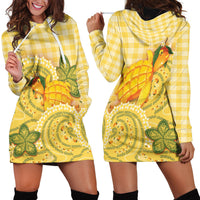 Hawaii Palaka Hoodie Dress Cute Ripe Mango Turtle On The Waves DT05 - Polynesian Pride