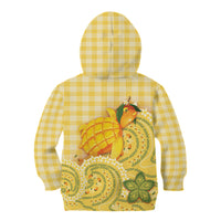 Hawaii Palaka Kid Hoodie Cute Ripe Mango Turtle On The Waves DT05 - Polynesian Pride