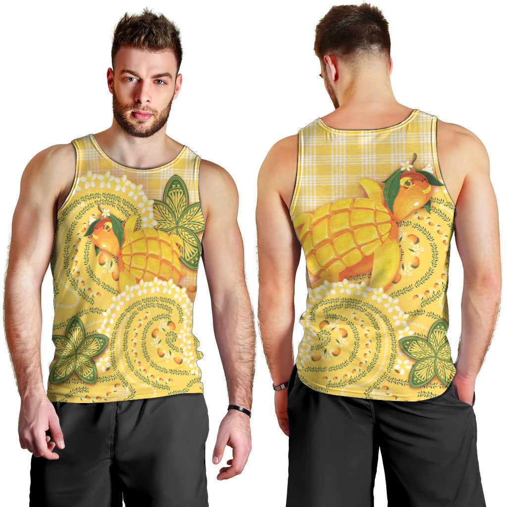 Hawaii Palaka Men Tank Top Cute Ripe Mango Turtle On The Waves DT05 - Polynesian Pride