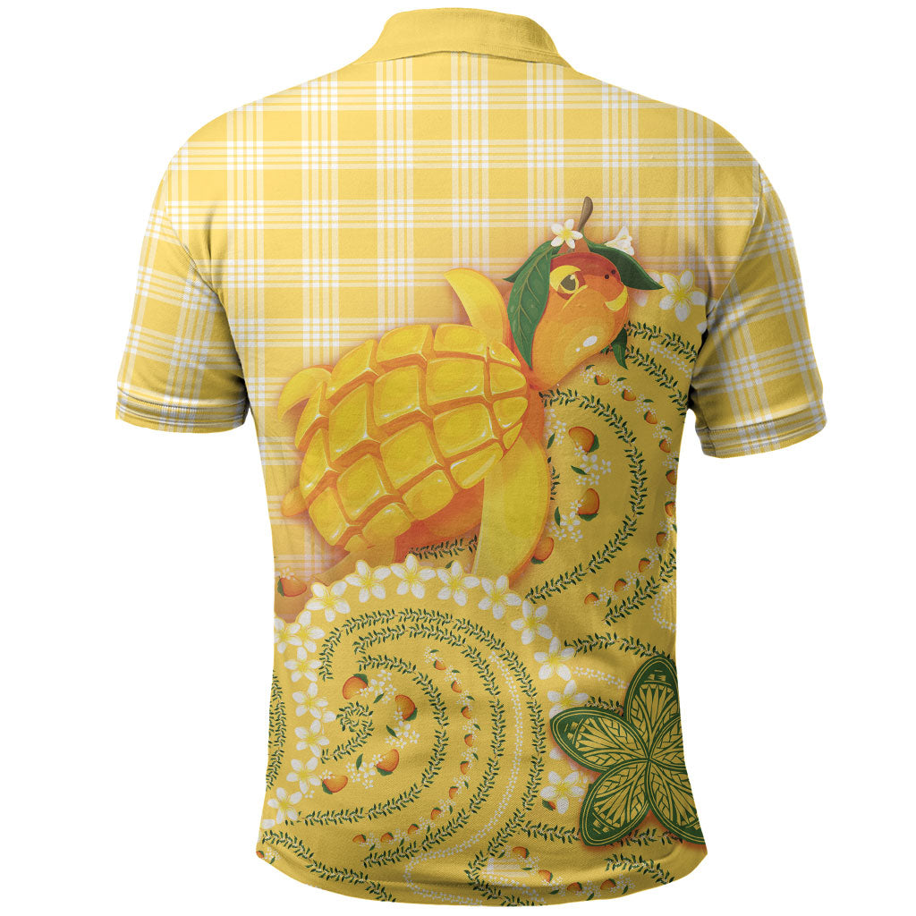 Hawaii Palaka Polo Shirt Cute Ripe Mango Turtle On The Waves DT05 - Polynesian Pride
