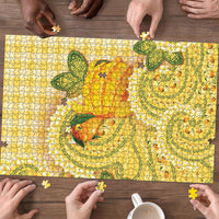 Hawaii Palaka Puzzle Cute Ripe Mango Turtle On The Waves DT05 - Polynesian Pride