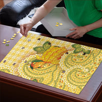 Hawaii Palaka Puzzle Cute Ripe Mango Turtle On The Waves DT05 - Polynesian Pride