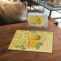 Hawaii Palaka Puzzle Cute Ripe Mango Turtle On The Waves DT05 - Polynesian Pride