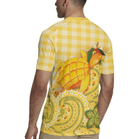 Hawaii Palaka Rugby Jersey Cute Ripe Mango Turtle On The Waves DT05 - Polynesian Pride