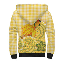 Hawaii Palaka Sherpa Hoodie Cute Ripe Mango Turtle On The Waves DT05 - Polynesian Pride