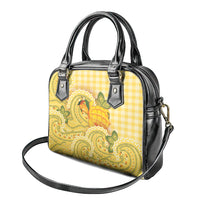 Hawaii Palaka Shoulder Handbag Cute Ripe Mango Turtle On The Waves DT05 - Polynesian Pride