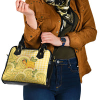 Hawaii Palaka Shoulder Handbag Cute Ripe Mango Turtle On The Waves DT05 - Polynesian Pride