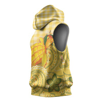 Hawaii Palaka Sleeveless Hoodie Cute Ripe Mango Turtle On The Waves DT05 - Polynesian Pride