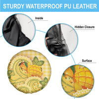 Hawaii Palaka Spare Tire Cover Cute Ripe Mango Turtle On The Waves DT05 - Polynesian Pride