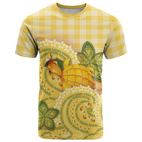 Hawaii Palaka T Shirt Cute Ripe Mango Turtle On The Waves DT05 Yellow - Polynesian Pride