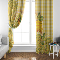 Hawaii Palaka Window Curtain Cute Ripe Mango Turtle On The Waves DT05 - Polynesian Pride