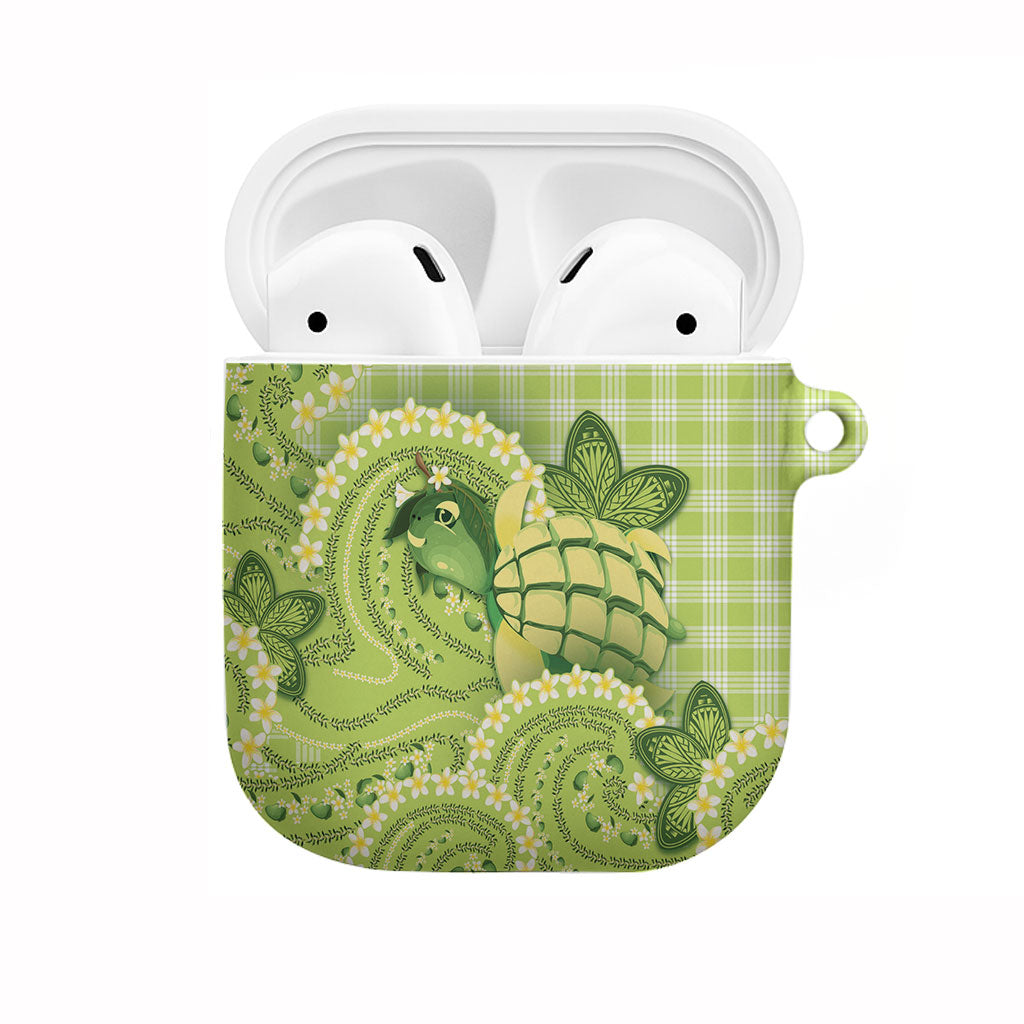 Hawaii Palaka AirPods Case Cute Green Mango Turtle On The Waves DT05 Green - Polynesian Pride