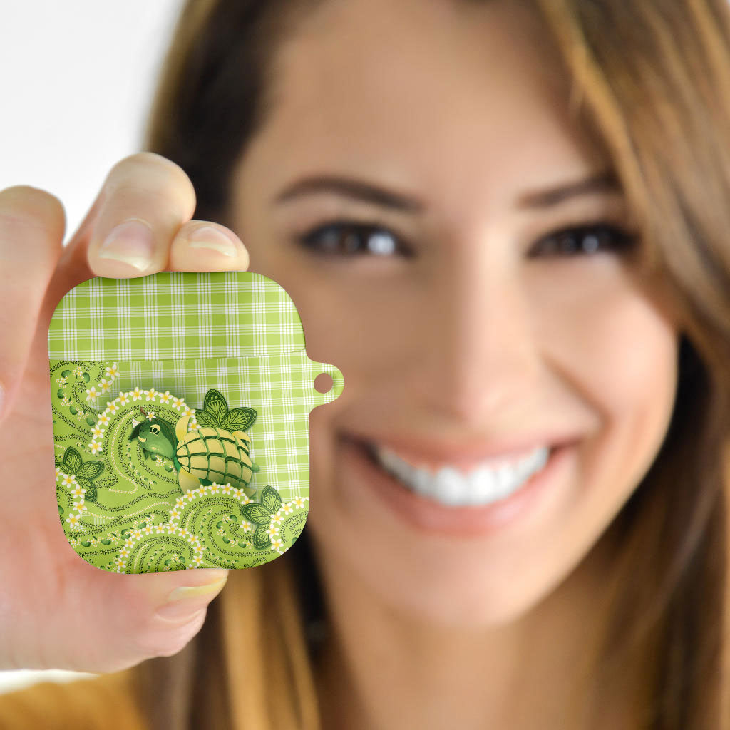 Hawaii Palaka AirPods Case Cute Green Mango Turtle On The Waves DT05 - Polynesian Pride