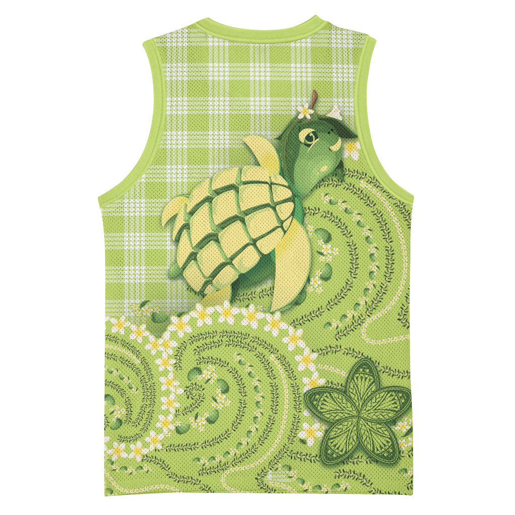 Hawaii Palaka Basketball Jersey Cute Green Mango Turtle On The Waves DT05 - Polynesian Pride