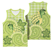 Hawaii Palaka Basketball Jersey Cute Green Mango Turtle On The Waves DT05 - Polynesian Pride