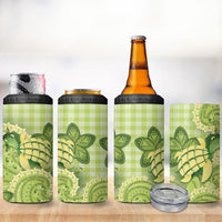 Hawaii Palaka 4 in 1 Can Cooler Tumbler Cute Green Mango Turtle On The Waves DT05 - Polynesian Pride