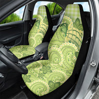 Hawaii Palaka Car Seat Cover Cute Green Mango Turtle On The Waves DT05 - Polynesian Pride
