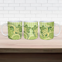 Hawaii Palaka Ceramic Mug Cute Green Mango Turtle On The Waves DT05 - Polynesian Pride