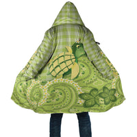 Hawaii Palaka Cloak Cute Green Mango Turtle On The Waves DT05 Unisex Green - Polynesian Pride